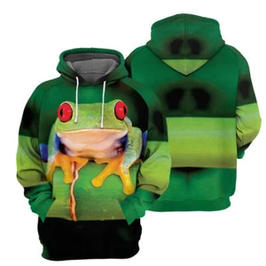 Frog 3D All Over Printed Hoodie For Men Women - Picture 1 of 5