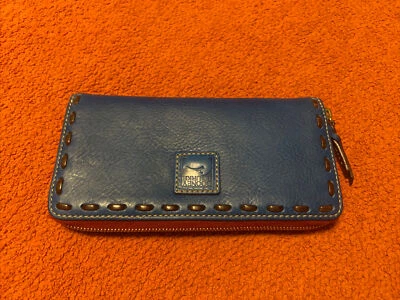 Dooney & Bourke Ocean Blue  Florentine Large Zip Around Wallet - Image 1 of 4