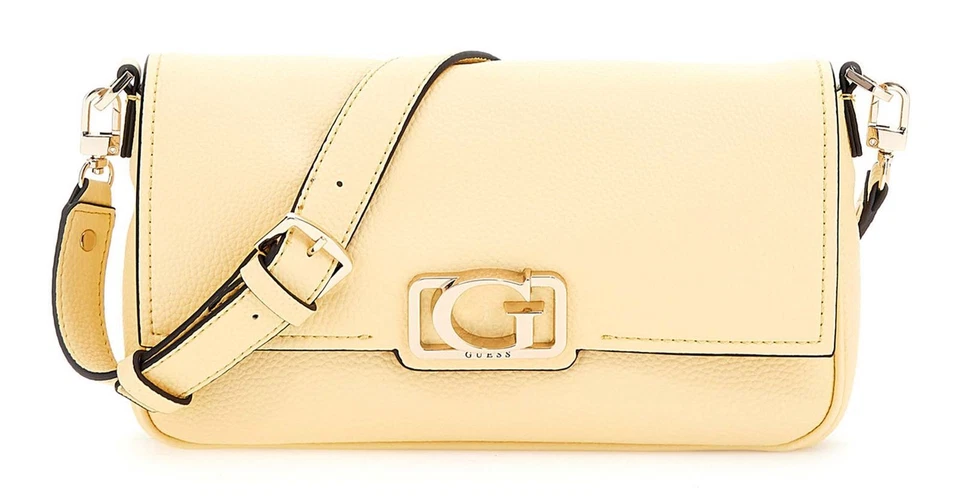 GUESS sac à épaule bandoulière Circe Flap Shoulder Bag Cornsilk - Photo 1/3