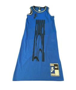 Nike Sisterhood Womens Small Blue Jersey Force Sleeveless Long Dress 44in Long - Picture 1 of 15