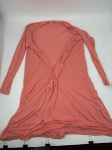 WOMENS DUSTER COVER CARDIGAN ROBE-LULAROE SARAH PEACH SIZE XL NWT - Picture 1 of 13