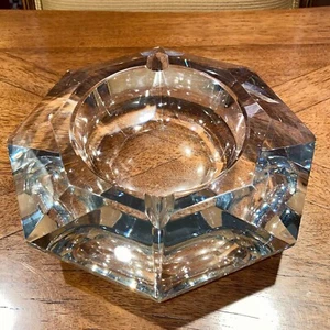 Vintage Val St. Lambert 6-LB Fine Crystalware Octagonal Ashtray - Picture 1 of 7