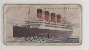 1924 Wills Merchant Ships of the World Tobacco RMS Aquitania #11 1u6
