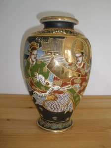 JAPANESE SATSUMA SAMURAI VASE - Picture 1 of 7