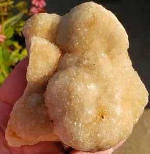 Druzy Quarz Kristall auf dünner Spitze Achat Schicht - funkelndes Missouri Exemplar dr1755 - Bild 1 von 9