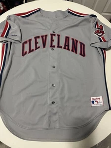 READ Road Rawlings Cleveland Indians Blank Jersey Sz 52 2XL - Picture 1 of 20