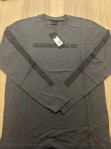 Oakley Thermonuclear Racing Team Langarmshirt Gr. L grau - Bild 1 von 3