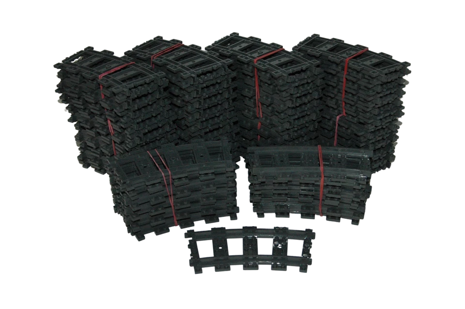 Lego® train rails 100 RC chemin de fer voie ferrée 7896 60205 rails courbés - Photo 1/1
