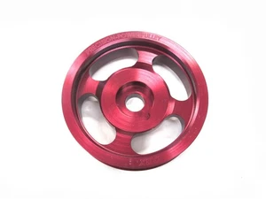 OBX Red Overdrive Crank Pulley 02-04 VW Golf Jetta Passat GTI Corrado VR6 2.8L - Picture 1 of 8
