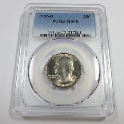 1982 D PCGS MS65 - Washington Quarter 25c US Coin #57102A - Image 1 of 3