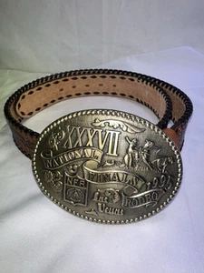 National Finals Rodeo 37th Anniversary Las Vegas 1995 Commemorative Gürtelschnalle - Bild 1 von 6