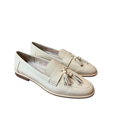 Kenneth Cole NY Lyra кисточки кожи поскользнуться на классические мокасины кремовый новый размер 9 - Изображение 1 из 4