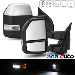For 2021-2023 Ford F150 Power Heated Chrome Towing Mirrors Pair Turn Signal BSM - Picture 1 of 8