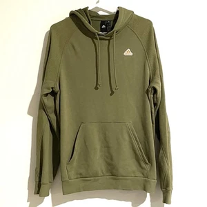 Adidas Herren Hoodie Gr. Small Langarm Ripp Pullover Sweatshirt Logo Grün - Bild 1 von 8
