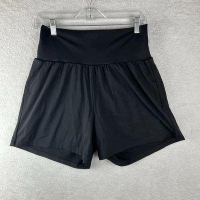 Pantalones Cortos Halara Cintura Alta Bolsillo Trasero Para Mujer Talla L Largos Negros Suavemente Cero Foto 1 de 4