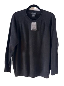 Suéter BLOOMINGDALES NUEVO CON ETIQUETAS Talla L 100% Cachemira Cuello Enrollado Negro FUNCIONA GRANDE F53 - Imagen 1 de 7