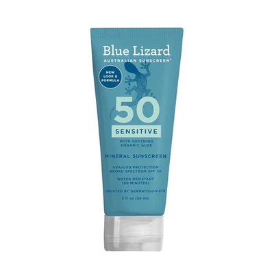 Blue Lizard SENSITIVE Mineral Sunscreen with Zinc Oxide, 3 Fl Oz (Pack of 1)  - Image 1 of 4