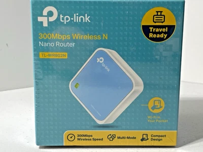 TP-Link TL-Portable WiFi Router -WR802N – 300Mbps Travel Wireless N Nano Hotspot - Image 1 of 4