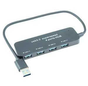 4 Port USB 3.0 Hub 5Gbps  Black (Type A to 4x Type A) - Picture 1 of 2