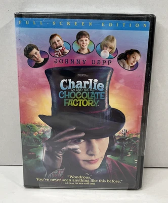 Чарли и шоколадная фабрика (DVD, 2005) Джонни Депп - совершенно новый/запечатанный  - Изображение 1 из 4
