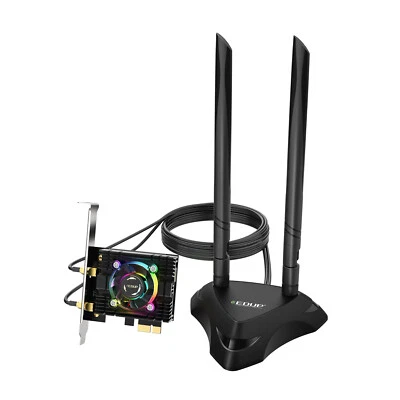 AX200 Desktop PCIe Wireless Network Adapter External WiFi 6 Bluetootn Antenna - Image 1 of 4