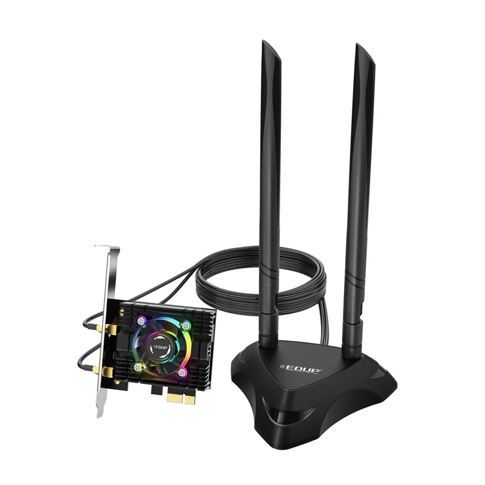 AX200 Desktop PCIe Wireless Network Adapter External WiFi 6 Bluetootn Antenna - Image 1 of 4