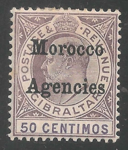 Großbritannien Marokko #24 (SG #21) ss postfrisch - 1903-05 50c King Edward VII - Bild 1 von 2