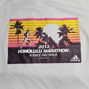 Adidas 2013 Honolulu Marathon T-shirt Womens Size XS Dri-Fit White 55710A - Picture 1 of 13
