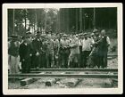 Eichstätt 1930 - Eisenbahn Schienen und Arbeiter - 1930er - Foto 12x9cm