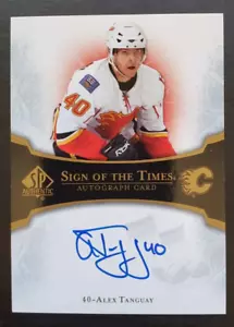 2007-08 SP Autentico Alex Tanguay Segno dei Tempi Auto #ST-AT Calgary Flames - Foto 1 di 2