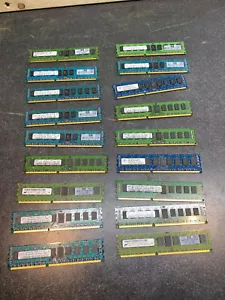 36GB (18x2GB) 2RX8 PC3-10600R DDR3 SERVER RAM MIXED BRANDS JOB LOT TESTED UK - Picture 1 of 5