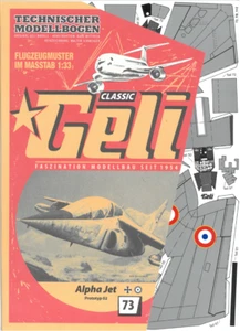 Kartonmodell Alpha Jet Prototyp 02 1:33 Geli - Picture 1 of 5