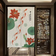 Noren Chinese Door Half Curtains Doorway Divider Tapestry Vintage Home Decor