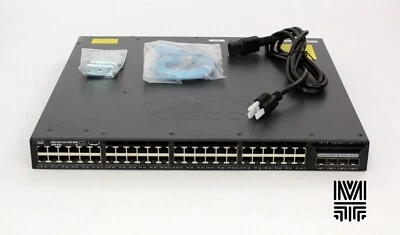 Cisco WS-C3650-48FQ-S GE Ethernet PoE+ and 4x10G Uplink ports, with 1025WAC PSU - Image 1 of 3