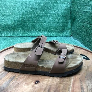 Birkenstock Womens Birkis Sydney Brown Birko Flor Sandals Size 36 US 5 Narrow - Picture 1 of 9