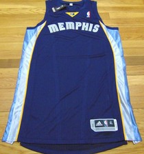 ADIDAS NBA REVOLUTION 30 MEMPHIS GRIZZLIES BLUE AUTHENTIC BLANK JERSEY XL+2