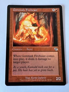 MTG Magic The Gathering Judgment Goretusk Firebeast Common LP - Picture 1 of 2