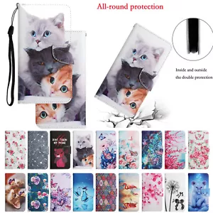Fr iPhone 14 Pro Max/14 Pro/14+/14 Rugged Flip Leather Wallet Pattern Case Cover - Picture 1 of 80