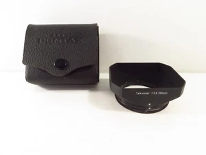 NEW Asahi Pentax Takumar 1:3.5 28mm Slip On Metal Lens Hood Shade w/ Case, RARE! - Picture 1 of 8