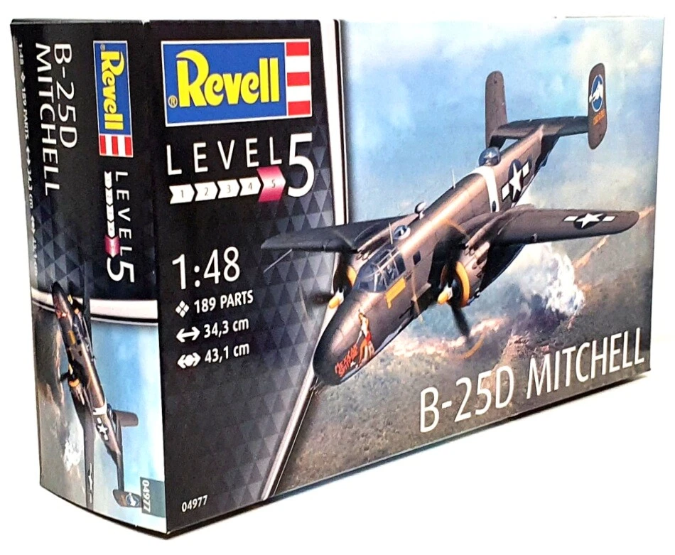 Revell 1/48 Scale Aircraft Kit 04977 - North American B-25D Mitchell - Image 1 of 4