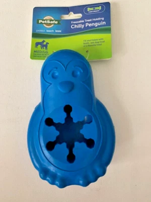 PetSafe Chilly Penguin 可冷冻治疗架狗 M/L 30 至 80 磅。 全新带标签 — 第 1/2 张图片