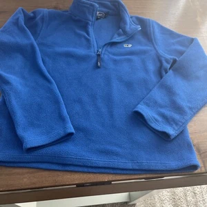 Vineyard Vines Pullover Boys Size 7 Blue 1/4 Zip Activewear Casual - Picture 1 of 2