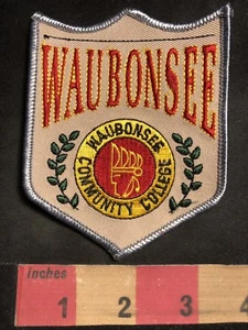 NOS Circa 1980s WAUBONSEE COMMUNITY COLLEGE Chicago Illinois Area Patch 92O8 - Picture 1 of 2