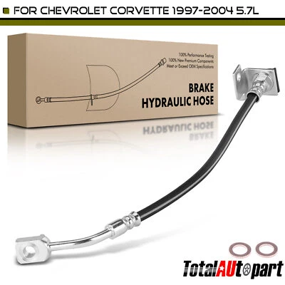 Mangueira hidráulica de freio para Chevrolet Corvette 1997-2004 V8 5.7L com suporte dianteiro - Imagem 1 de 4