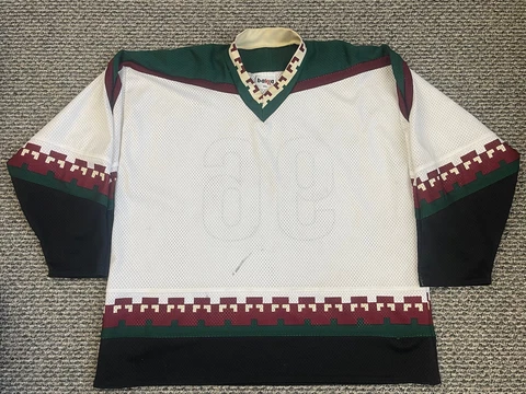 Arizona Phoenix Coyotes VTG 90s NHL Hockey #96 Blank Stitched 2XL Away Jersey Cover
