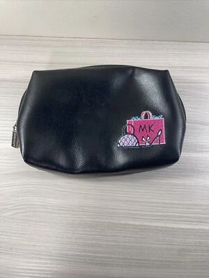 Mary Kay MK Logo Novia Maquillaje Cosmético Bolsa de Viaje Bolsa Negro Rosa 7"x4.5" Foto 1 de 4
