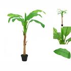 Künstlicher Bananenbaum Mit Topf 165 Cm Grün Pflanze Realistisch Echt