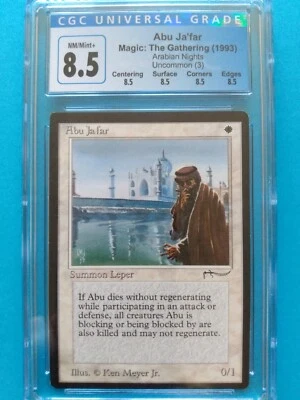 🌞 Abu Ja'far 🌞 Arabian Nights Vintage MTG | NM++/Mint+ Quad 8.5 CGC 8.5! - Image 1 of 2