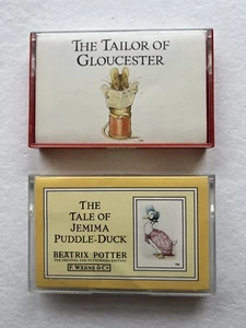 2 Beatrix Potter Audiobook, Jemima Puddle-Duck, Tailor Of Gloucester, Cassette - Picture 1 of 4