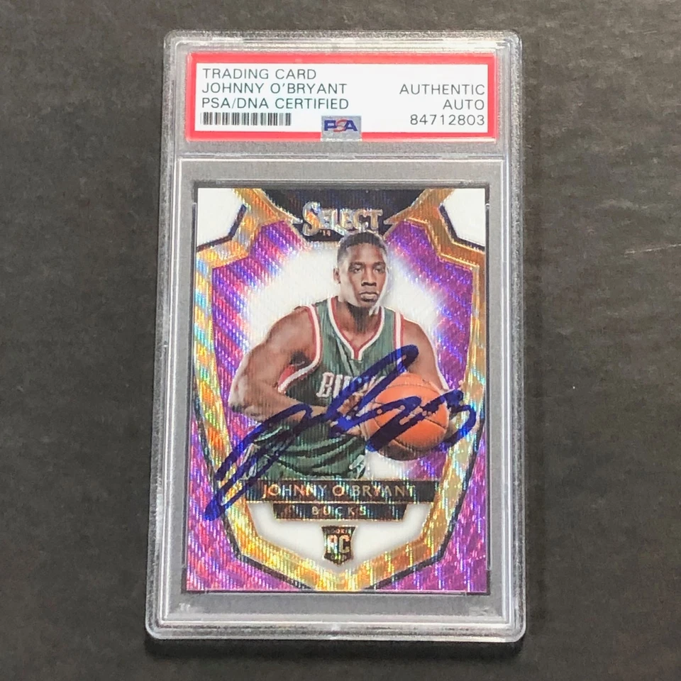 2014-15 Select Panini #189 Johnny O'Bryant Signed Card AUTO PSA/DNA Slabbed RC B - Image 1 of 2